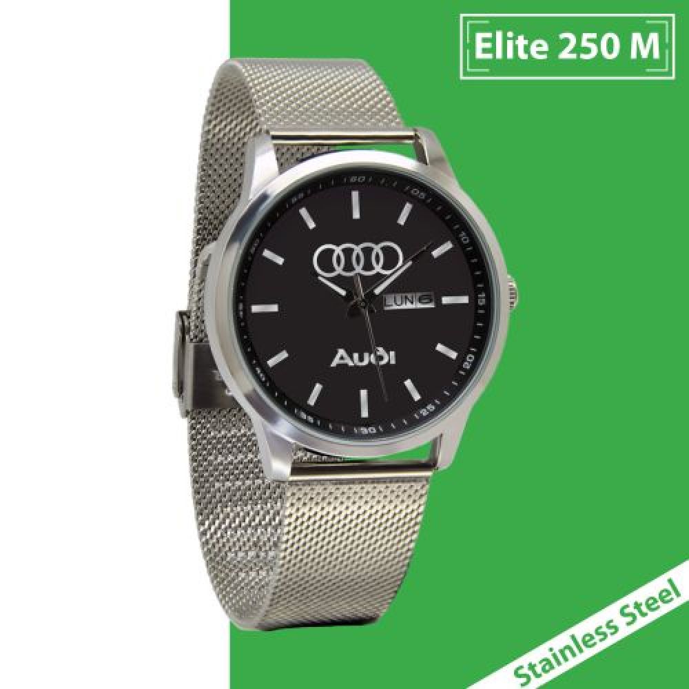 RELOJ DE CABALLERO ACERO INOXIDABLE  CON DOBLE FECHADOR  Y CORREA PIEL NEGRA CON ESTUCHE DE ALUMINIO CABALLERO imagen